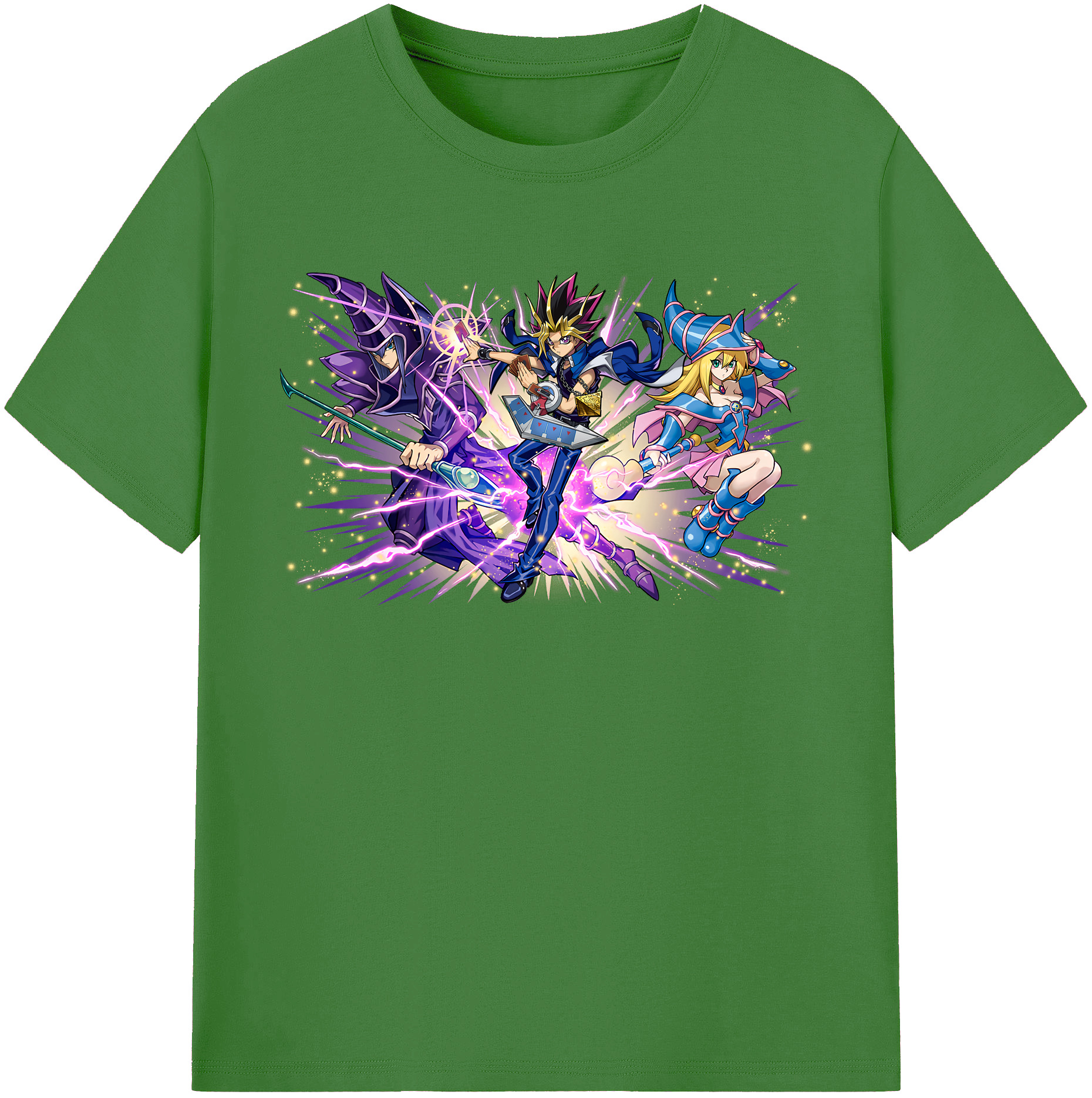 （画像用） 遊☆戯☆王 Yu-Gi-Oh! レディースカジュアルプリントTシャツ（綿100％）